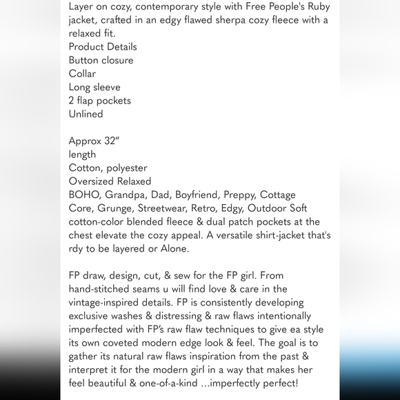 Free people Ruby shacket - Picture 3 of 3